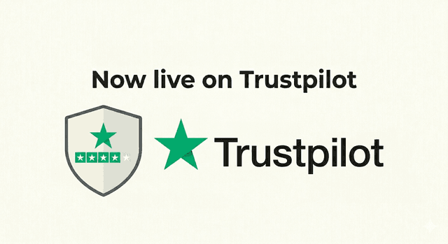 Now live on Trustpilot