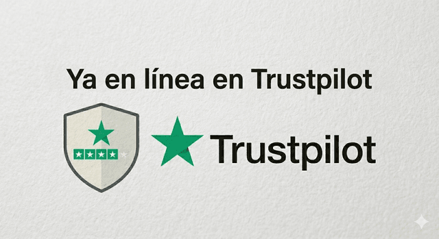 Ya en línea en Trustpilot